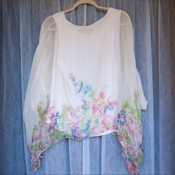 Elena Baldi Flowery Blouse - Size S - Picture 4 of 7